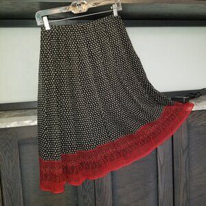 Anne Klein Silk Flare Skirt